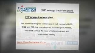 FRP sewage treatment plant