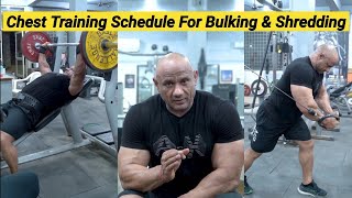 Chest training schedule for Bulking & Shredding | Mukesh Gahlot #youtubevideo