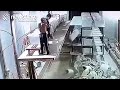 Accident Causes Ceramic Toilets To Fall Like Dominos || Newsflare