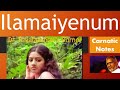 Ilamaiyenum Poongaatru | PagalilOruIravu | Veena Tutorial | Carnatic Notes | Swarams | DrRajalakshmi