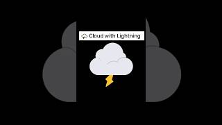 🌩️ Cloud with Lightning