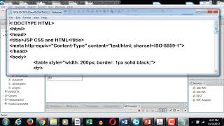JSP HTML And CSS