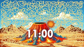 11 Minute Volcano 🌋 Timer Bomb 💣 | Confetti Eruption