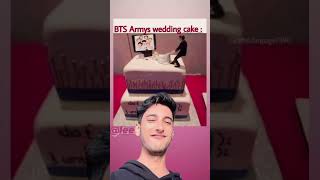 BTS army’s wedding cake 😎💜 #btsarmy#bts #btsupdates  #aryanshortsvideo #kpop #jk #v  ￼
