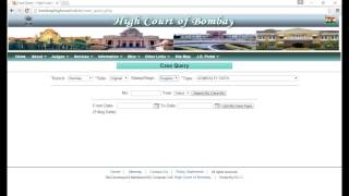 Search case status using case number