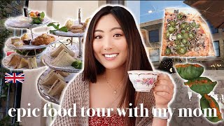 CHEAT DAY EVERYDAY | WHAT I EAT IN A DAY WITH MY MOM *food tour in la* | tea time, dim sum, dessert