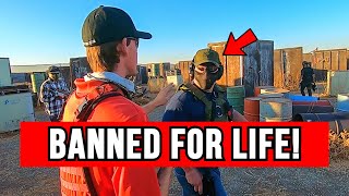 Grown Man gets Permanently Banned from Airsoft! *CRAZY RAGE!*