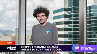 Cryptos trade down on news that Binance will acquire FTX.com