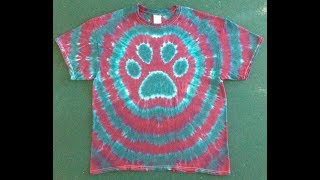 Learn how to fold the tie dye Paw Pattern! DIY Crafts Animal Lovers