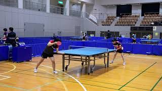 香取悠珠子 vs 髙森愛央｜2021世界ユース日本代表1次選考合宿｜女子シングルス グループA