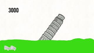 leaning tower of Pisa animation - #flipaclip