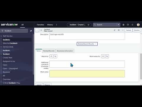 HOW TO CREATE AN INCIDENT TICKET IN SERVICENOW