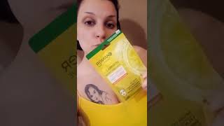 maschera viso Garnier vitamina C illuminante 💛🍋