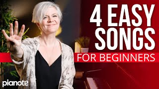 Learn Piano Fast By Playing Songs (4 Songs For Beginners)