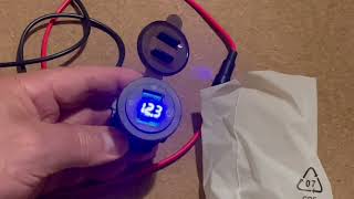 12V USB Steckdose, Quick Charge 3 0 Kfz ladegerÄt Stecker mit Schalter und LED Spannungsanzeige,  Pr