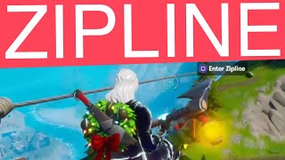 Use a Zip line in different matches - ZipLine locations Fortnite Chapter 2 Season 1