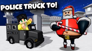 TINAKASAN KO si BARRY SANTA Gamit ANG POLICE TRUCK sa ROBLOX