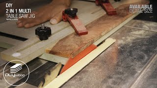 2 in 1 Multi Table Saw Jig -Tapering and Jointing