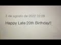 A Late 20th Birthday Message To Bluey And Disney Channel Fan 2002 (AUGUST 2, 2022)