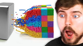 100,000 Magnetic Balls In Slow Motion!