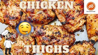 chicken thighs - blackstone griddle - how to cook chicken recipes