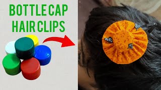 DIY plastic bottle hair clip making || How to make mini hat|| plastic bottle cap reuse ideas