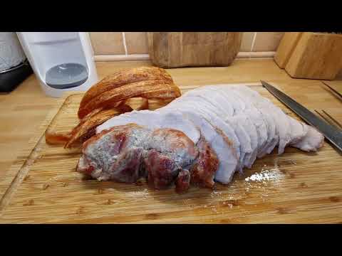 How long does it take to cook a roast pork in a halogen oven?