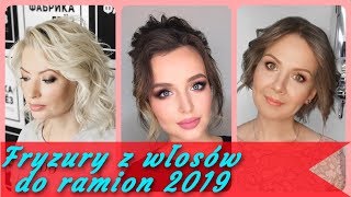 Top 20 ⭐ modne fryzury z włosów do ramion 2019