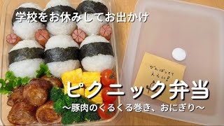 【ピクニック弁当】学校お休みした息子とお出かけ