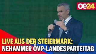 Live aus der Steiermark: Nehammer bei ÖVP-Landesparteitag