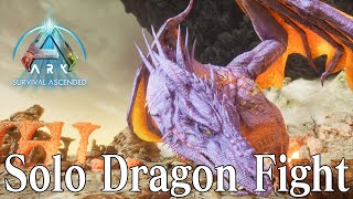 【ARK: Survival Ascended】ソロvsドラゴン with バリオニクス Dragon Solo Boss Fight【公式PVE】