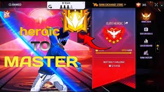 heroic to master #ajpowerff#freefire#heroic_to_master_push#4v4 br rank