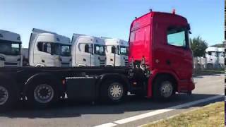 Aflevering af ny Scania R650XT 8x4 HMF hejs