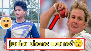 Is he junior shane warne?||How to bowl leg spin||Leg spin grip||RakiBBo||