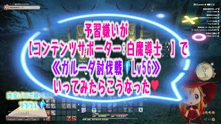 予習嫌いが【白魔導士🪄コンテンツサポーター】で≪ガルーダ討伐戦💎Lv56≫いってみたらこうなった❣【23】