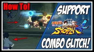 Naruto Shippuden: Ultimate Ninja Storm 4 - Support Combo Glitch! (New)