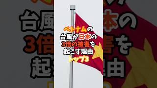 ベトナムの台風が日本の3倍の被害を起こす理由トップ3#ベトナム#台風