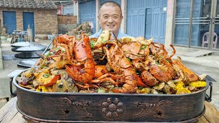 1380元買5只龍蝦24斤海鮮，做海鮮麻辣香鍋，香辣過瘾，太解饞