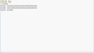Making a matrix falling code with batch