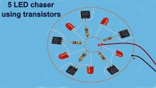 LED chaser with transistors super chasing