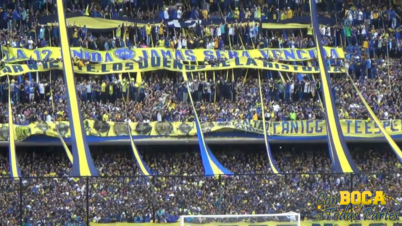 EL QUE NO SALTA SE FUE A LA B / BOCA-RIVER 2016 - YouTube