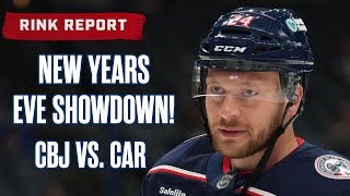 Happy New Year's Eve! 🎩💥 Blue Jackets Host the Hurricanes for a NYE Showdown! | Rink Report