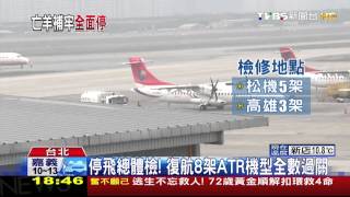 停飛總體檢！　復航8架ATR機型全數過關