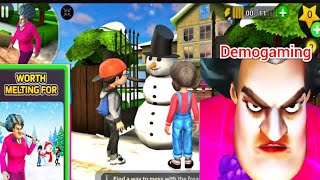 المدرسه الشريره مقلب رجل الثلج\\Scary teacher 3d 5.15 - New Update Worth Melting for  Christmas 2021