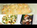 How To Make Easy Delicious Fluffy ROLLS, Roast CHICKEN & CEASAR SALAD