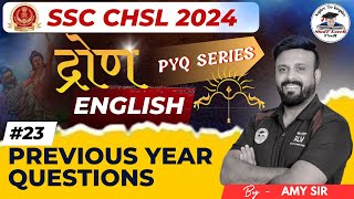 SSC CHSL Previous Year Questions | English Previous Year Paper of SSC CHSL | SSC CHSL 2024 | Amy Sir