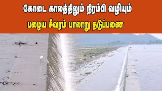 கோடை காலத்திலும் நிரம்பி வழியும் பழைய சீவரம் பாலாறு தடுப்பணை #seevaram