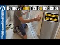 How to remove & refit a radiator without draining central heating system. Radiator valve isolation.