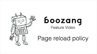 Boozang Feature: Page Reload policy