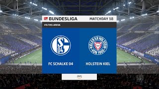 FC Schalke 04 vs Holstein Kiel - 16 Jan 22 - 2. Bundesliga 2021/2022 Gameplay